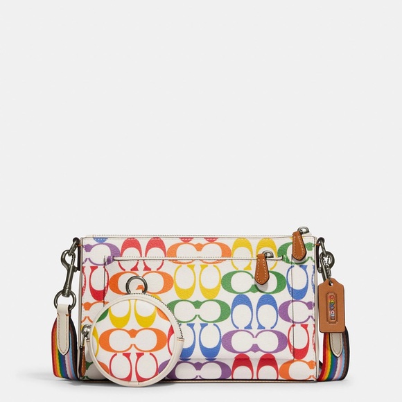 Coach Bags Holden Crossbody In Rainbow Signature Canvas Poshmark